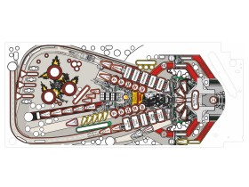 Printed Playfield Protektor für Terminator 2