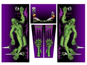 Cabinet Decal Set for Creature from the Black Lagoon "Violet Edition"