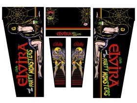 Cabinet Decal Set for Elvira and the Party Monsters