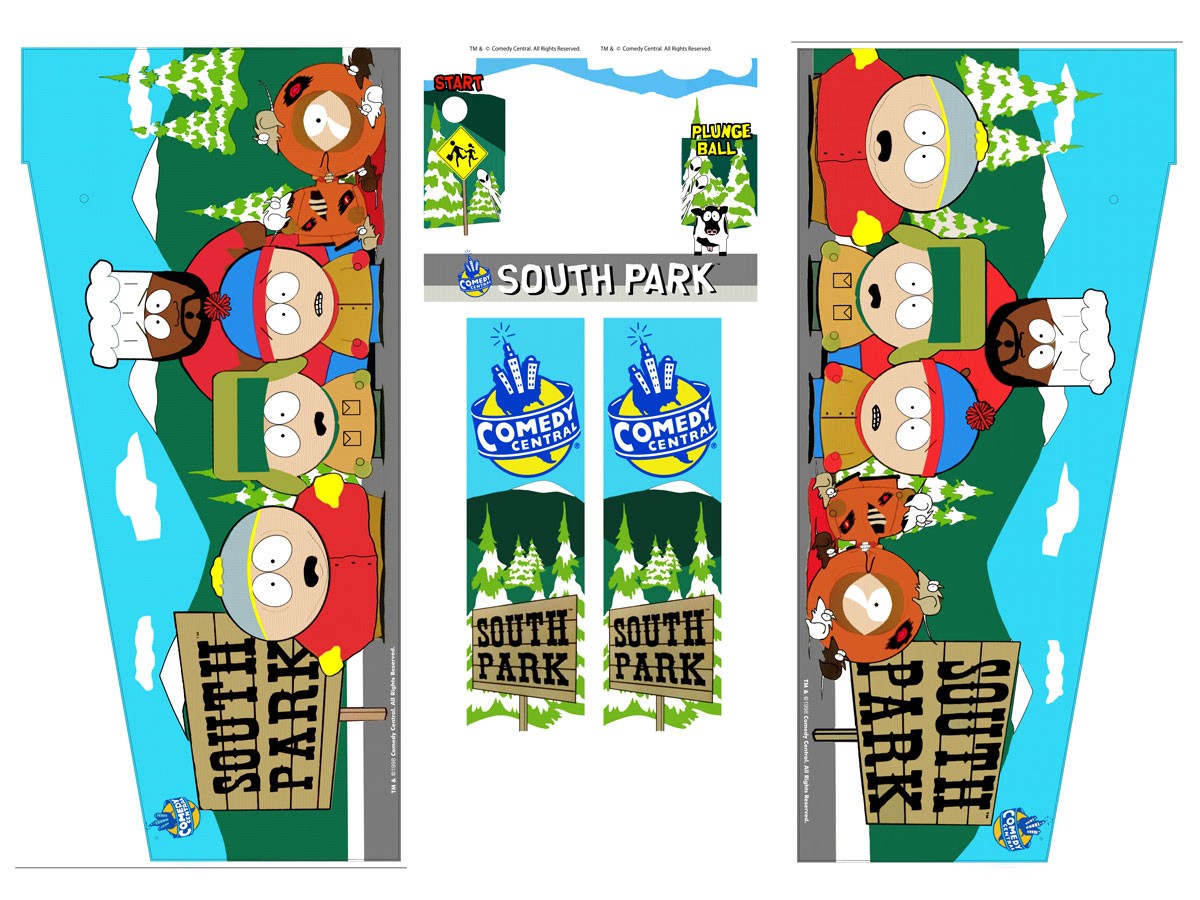 Cabinet Decal Set für South Park