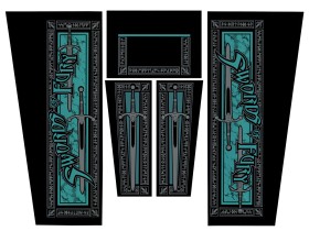 Cabinet Decal Set für Swords of Fury