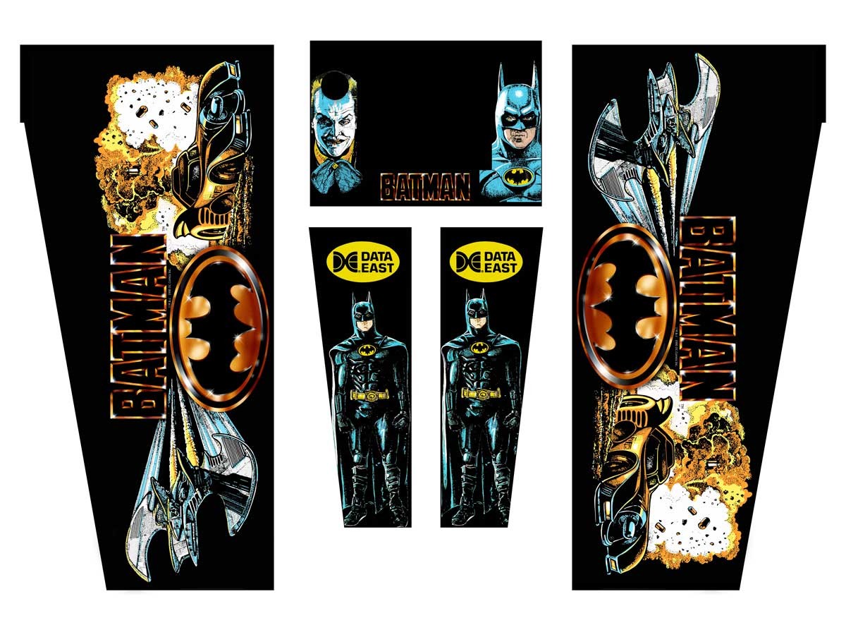 Cabinet Decal Set für Batman (Data East)