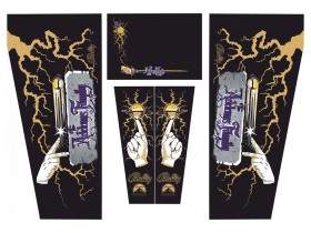 Cabinet Decal Set for The Addams Family gold