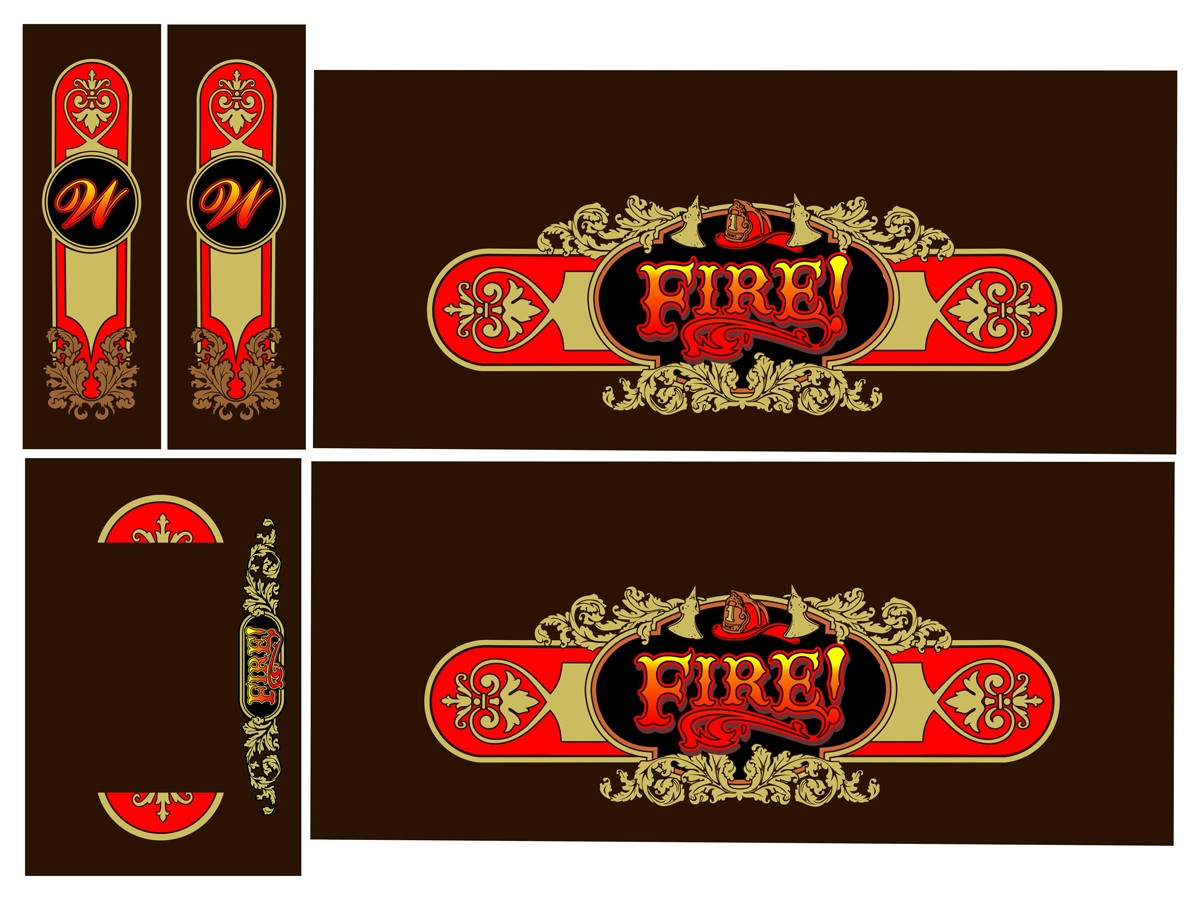 Cabinet Decal Set für Fire