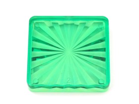 Insert 1-1/2" quadratisch, lime transparent "Starburst"