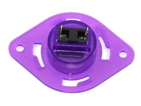 Lamp base Flasher Dome twist, purple transparent