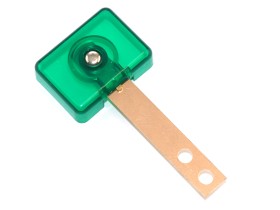 Target green transparent, 3D rectangular extra wide