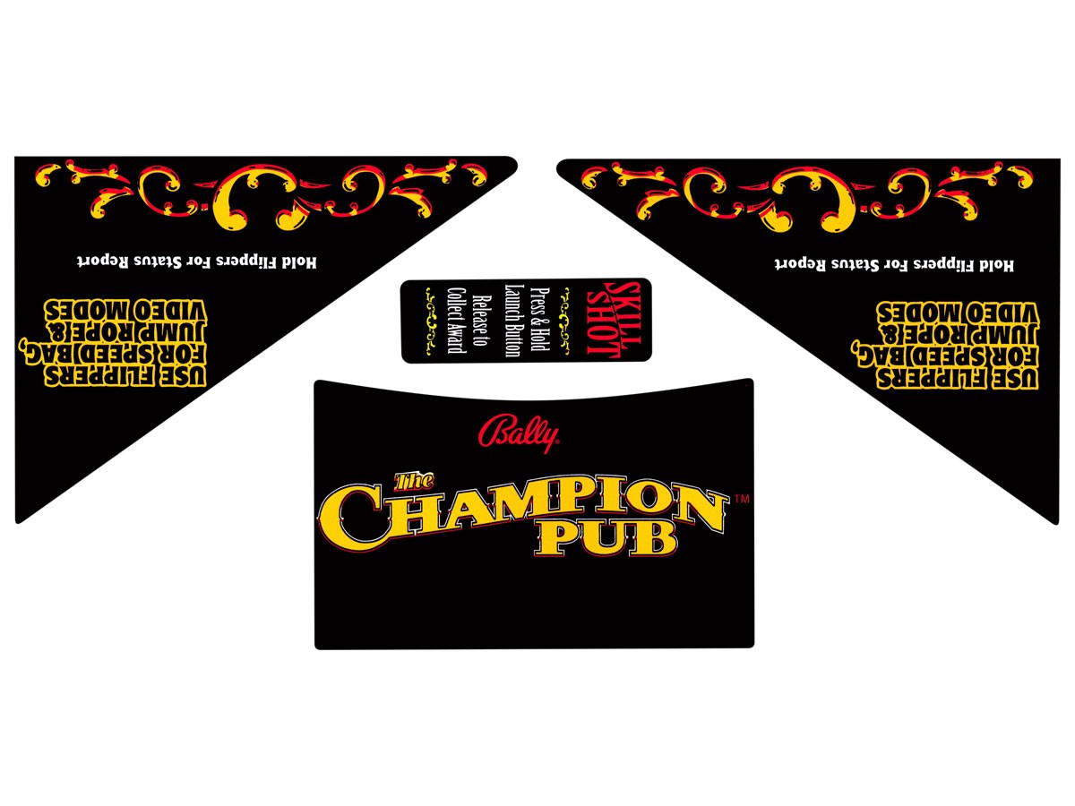 Apron Decals für The Champions Pub