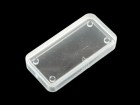 Insert 1 1/2" rectangular, clear transparent