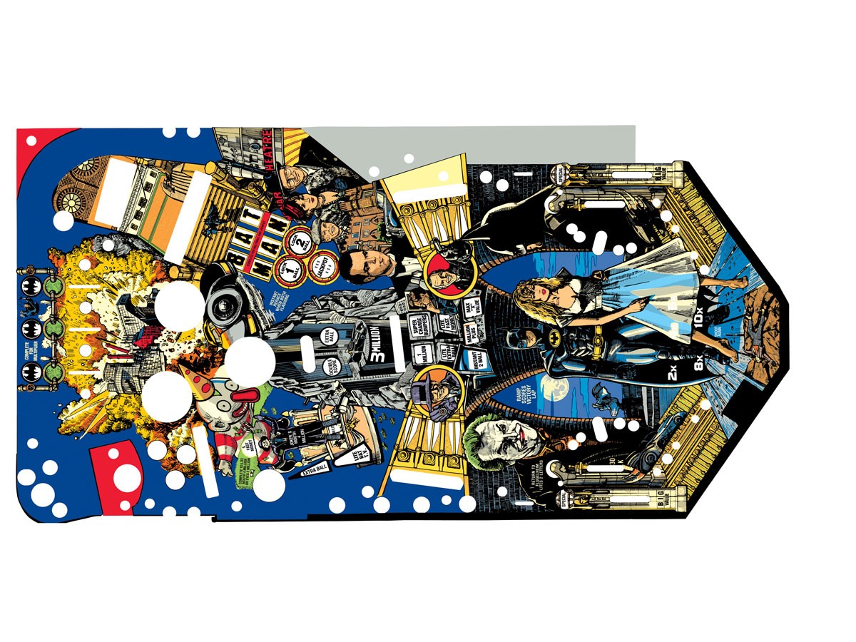 Playfield Overlay for Batman (Data East)