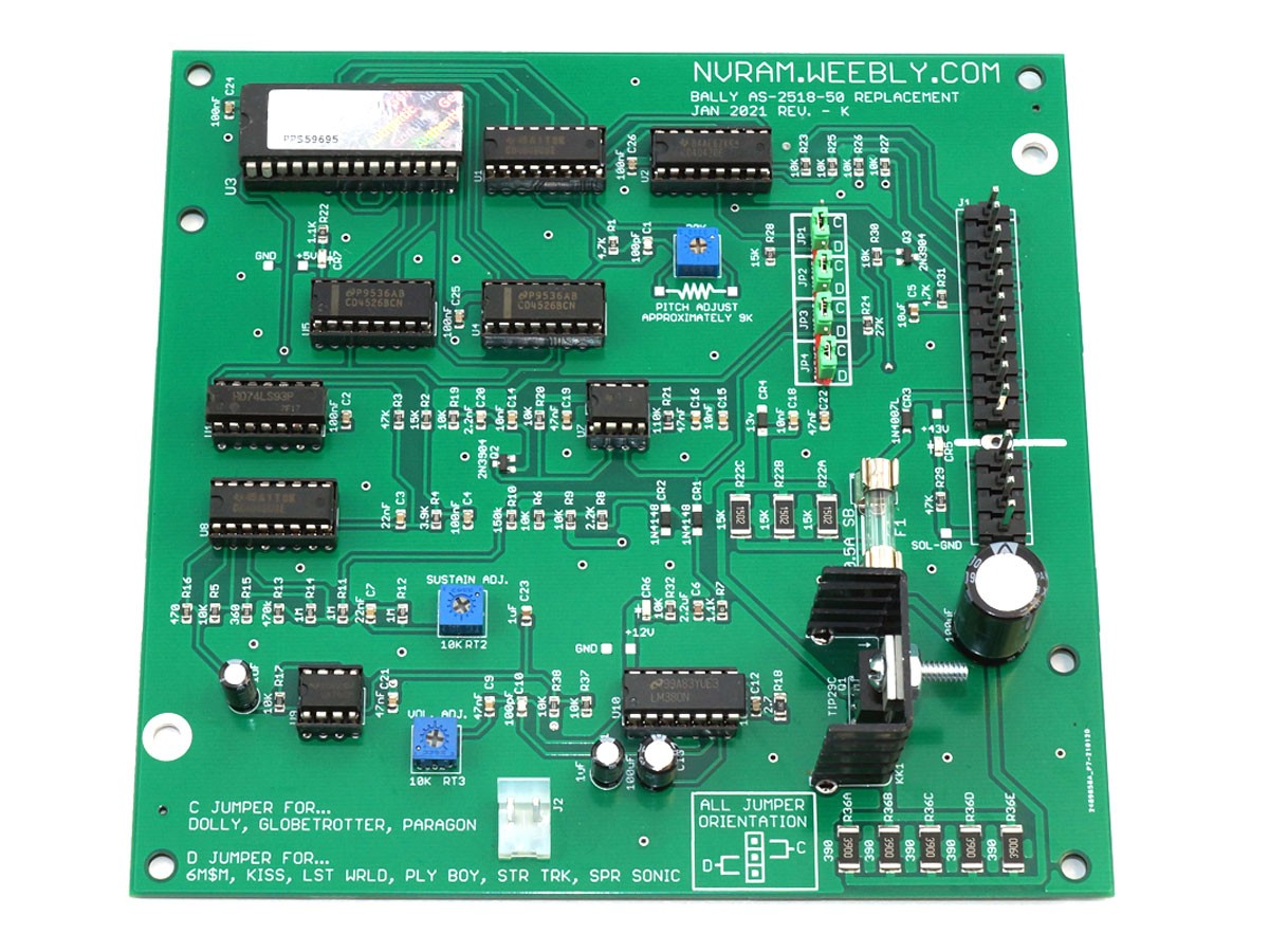 Replacement Sound Board für Bally (AS-2518-50)