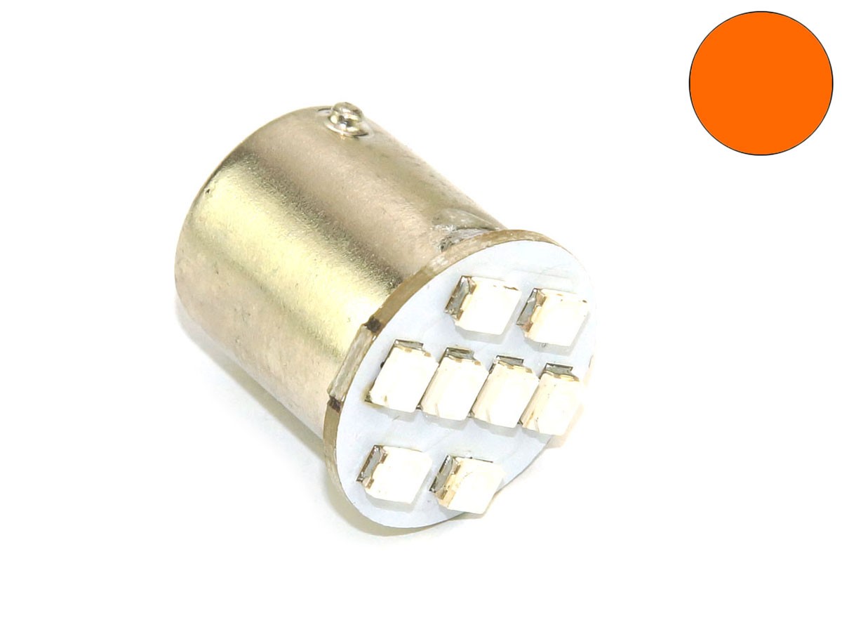 BA15s Noflix Flasher "8-SMD" orange