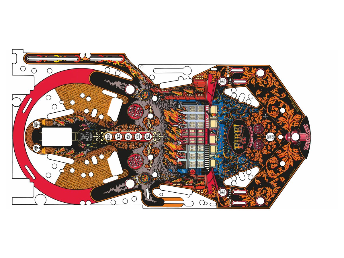 Playfield Overlay for Fire