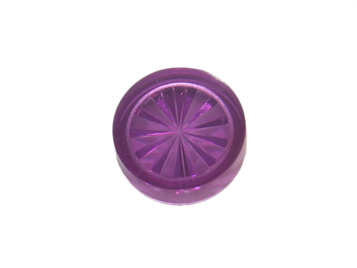 Insert 3/4" rund, lila transparent "Starburst"