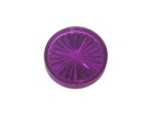 Insert 1-3/16" round, purple transparent "Starburst"