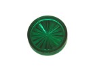 Insert 1" round, green transparent "Starburst"