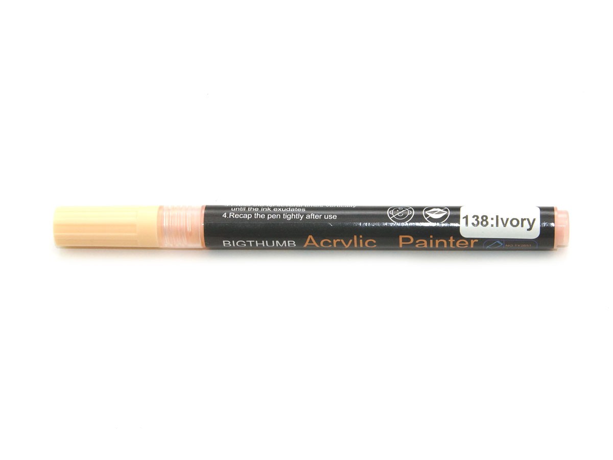 Bigthumb Acrylic Painter ivory No 138, 1 mm