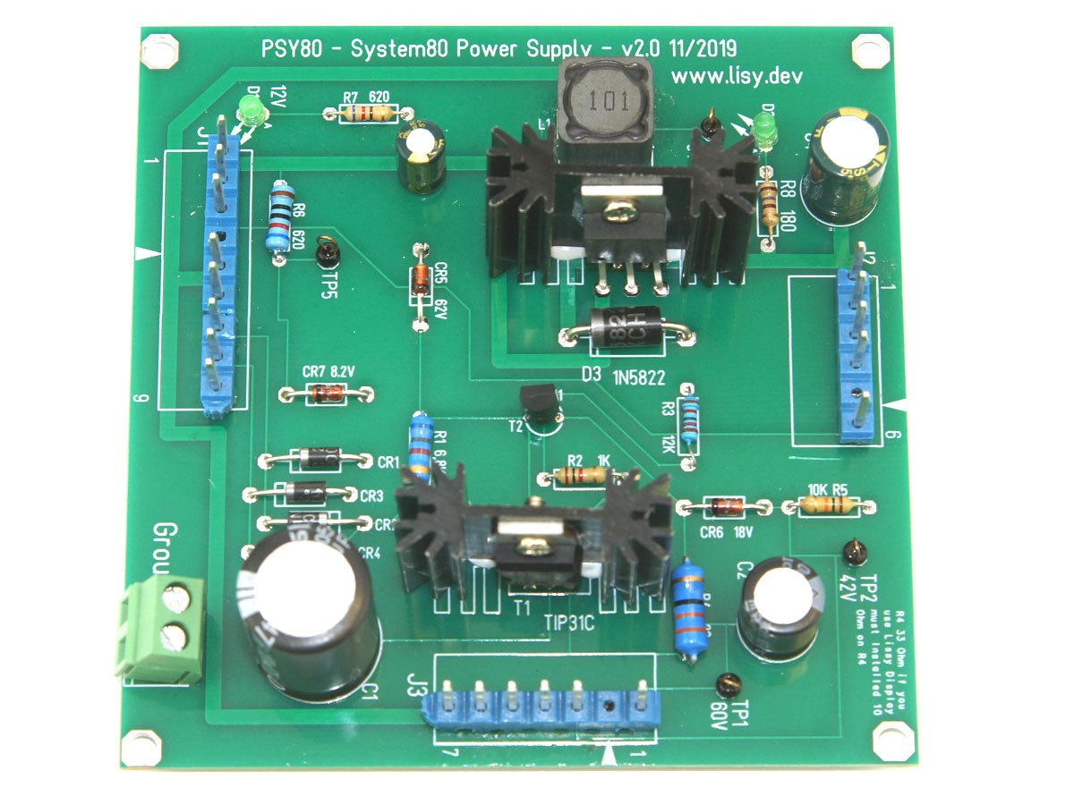 Power Supply Board for Gottlieb System 80