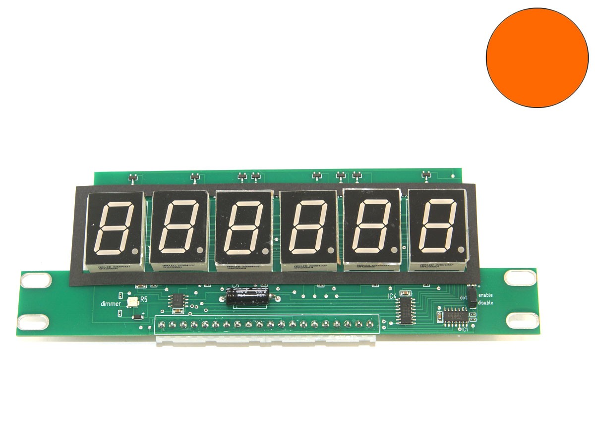 6-digit Display for Bally / Stern, orange