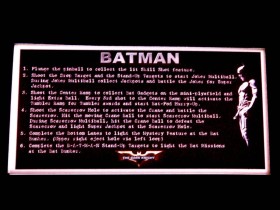 Instruction Card for Batman, transparent