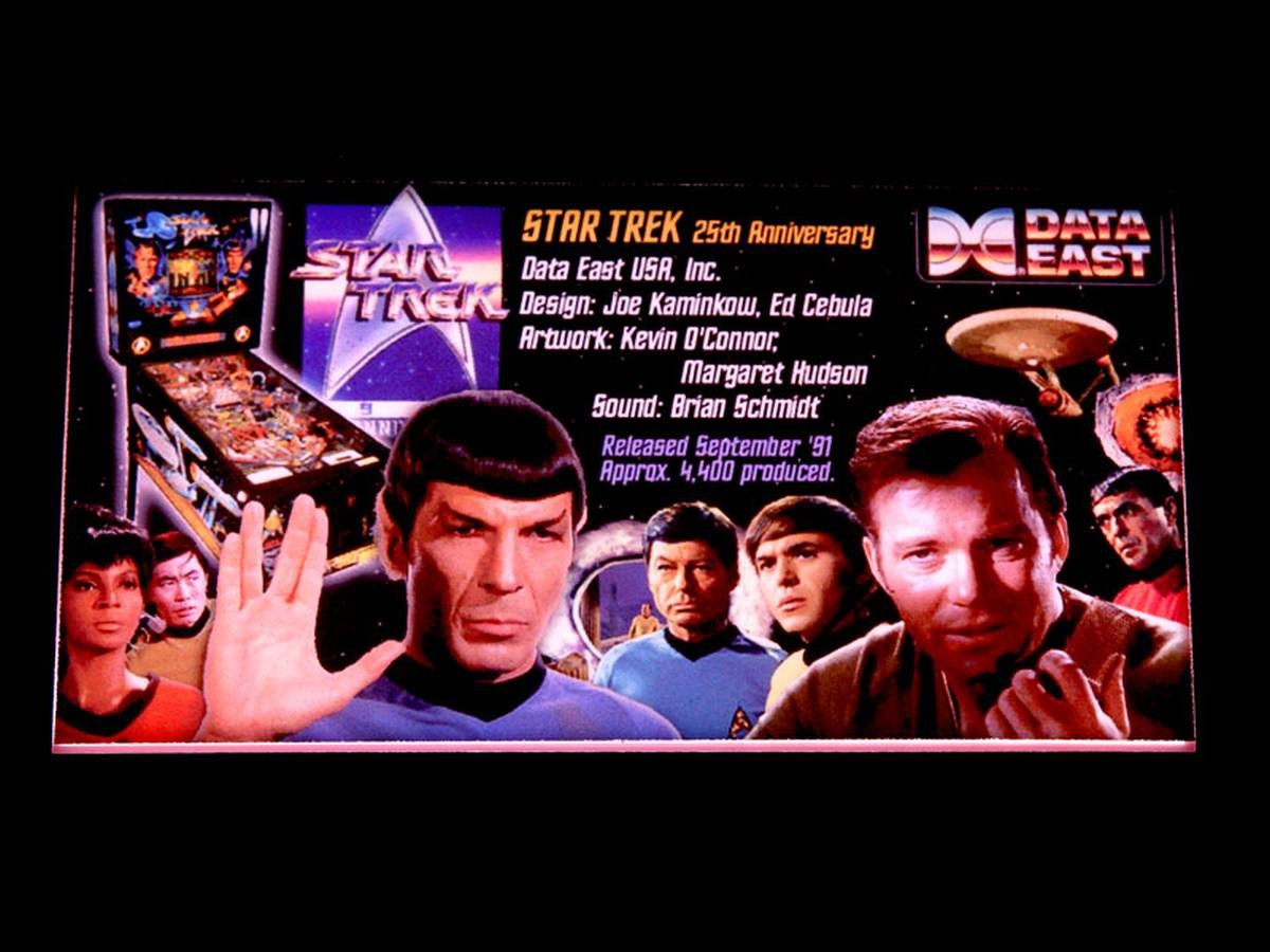 Custom Card 2 für Star Trek (Data East), transparent