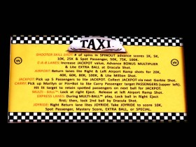 Instruction Card für Taxi, transparent