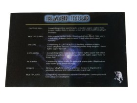 Instruction Card for Black Hole, transparent