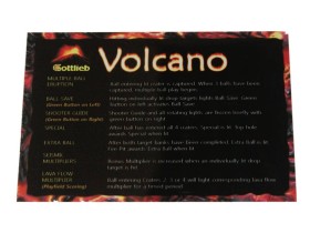 Instruction Card for Volcano, transparent