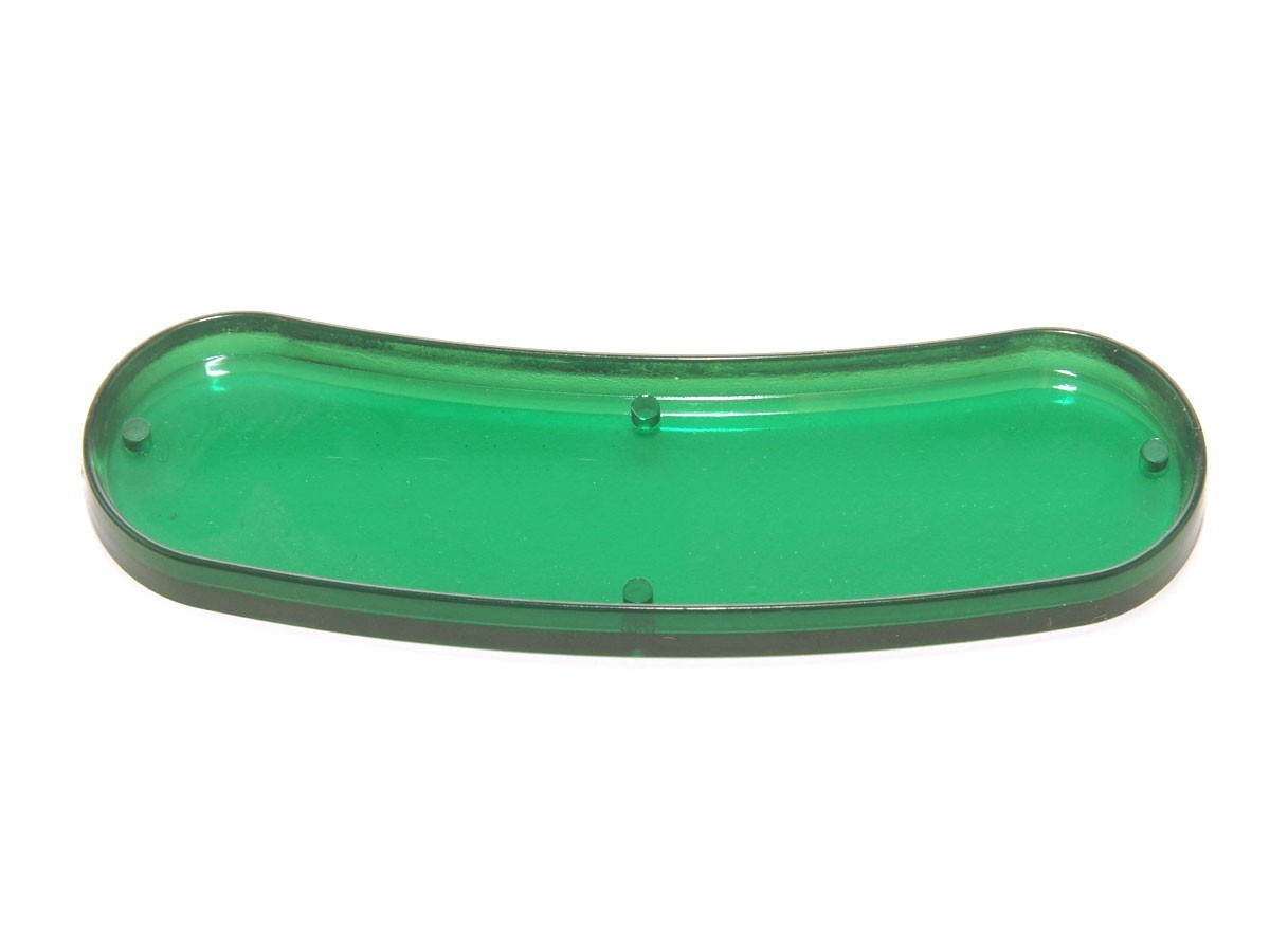 Insert 3 1/2 x 1" hotdog, green transparent