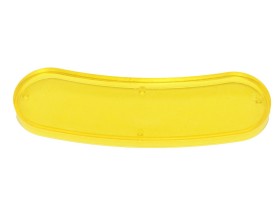 Insert 3 1/2 x 1" hotdog, gelb transparent