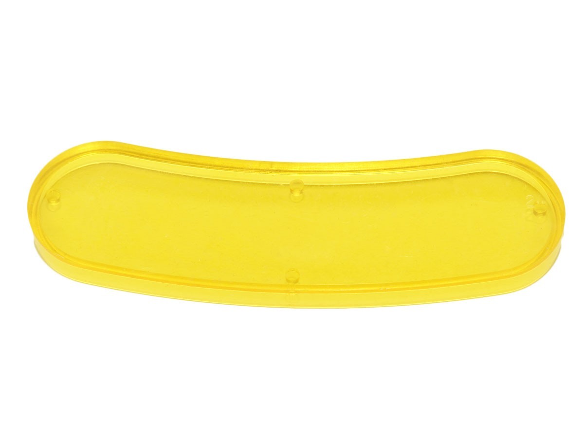 Insert 3 1/2 x 1" hotdog, gelb transparent