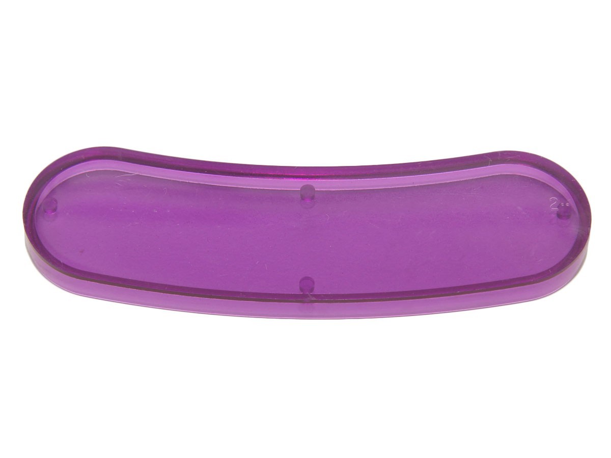 Insert 3 1/2 x 1" hotdog, purple transparent