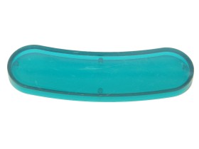 Insert 3 1/2 x 1" hotdog, aquamarin transparent