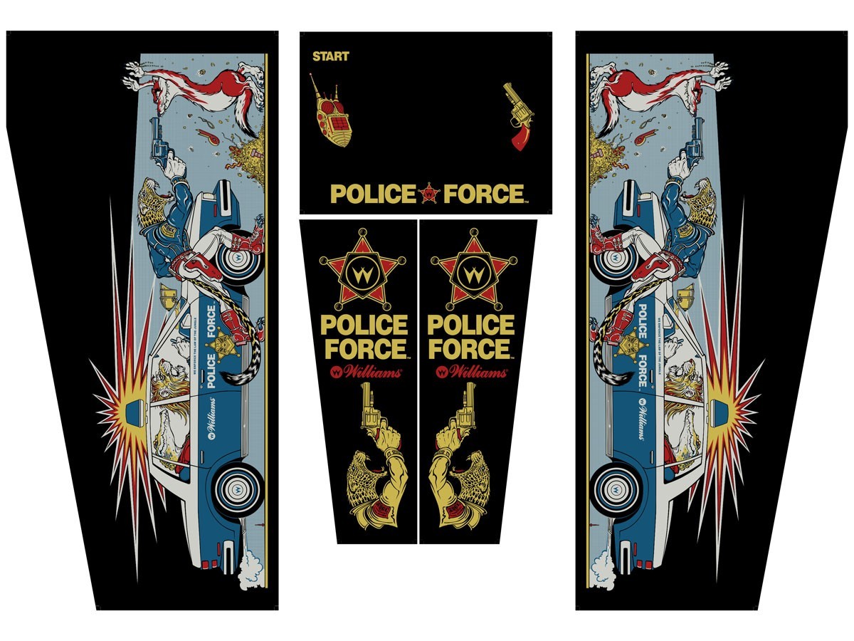 Cabinet Decal Set für Police Force