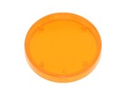 Insert 1-1/2" round, orange transparent