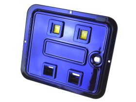 Coindoor, 2 Slots - blue metallic