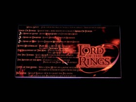 Instruction Card for The Lord of the Rings, transparent