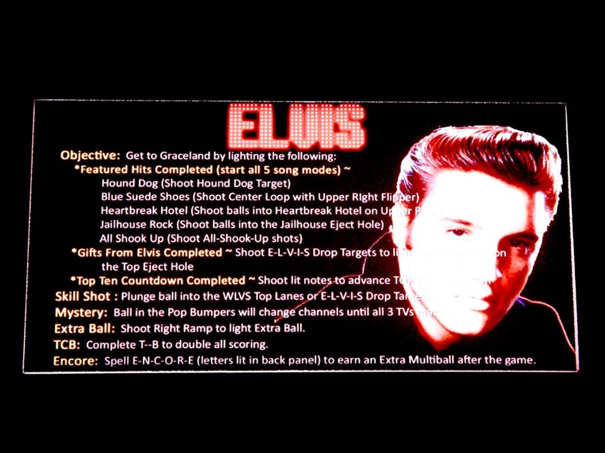 Instruction Card for Elvis, transparent