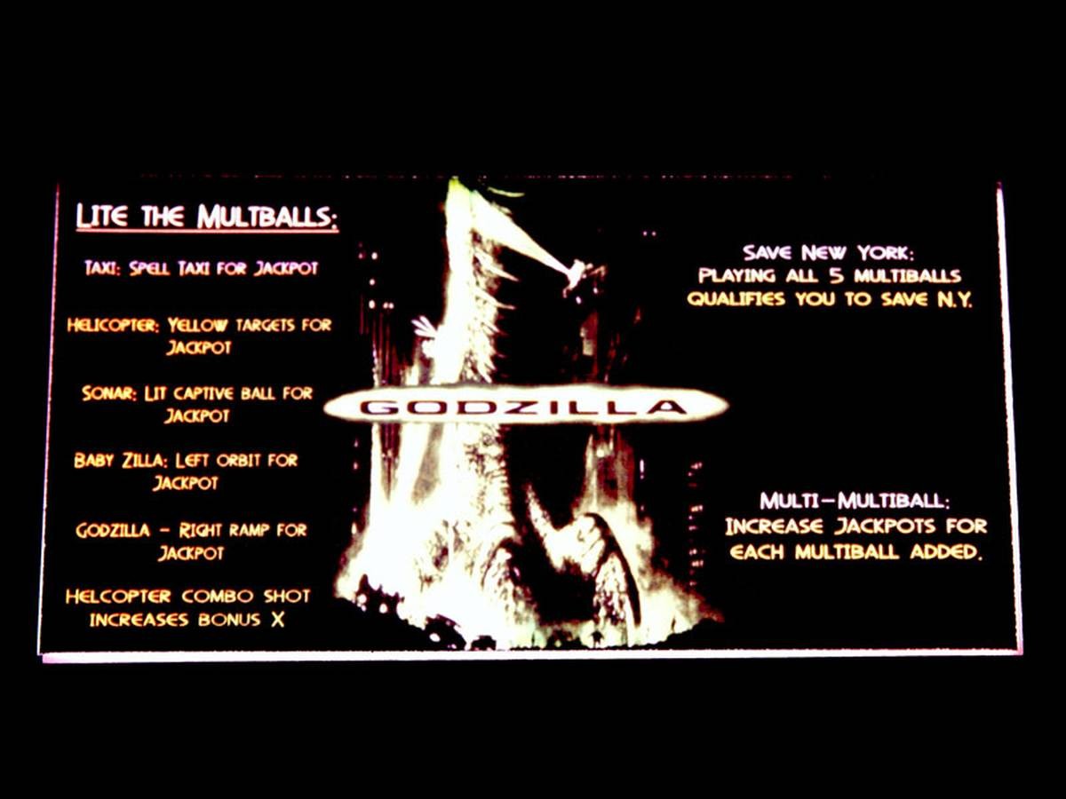 Instruction Card for Godzilla, transparent