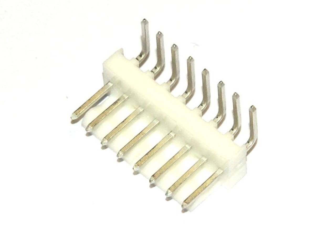 Board Connector, 8 Pin, Right Angle, .1" (2.54mm)