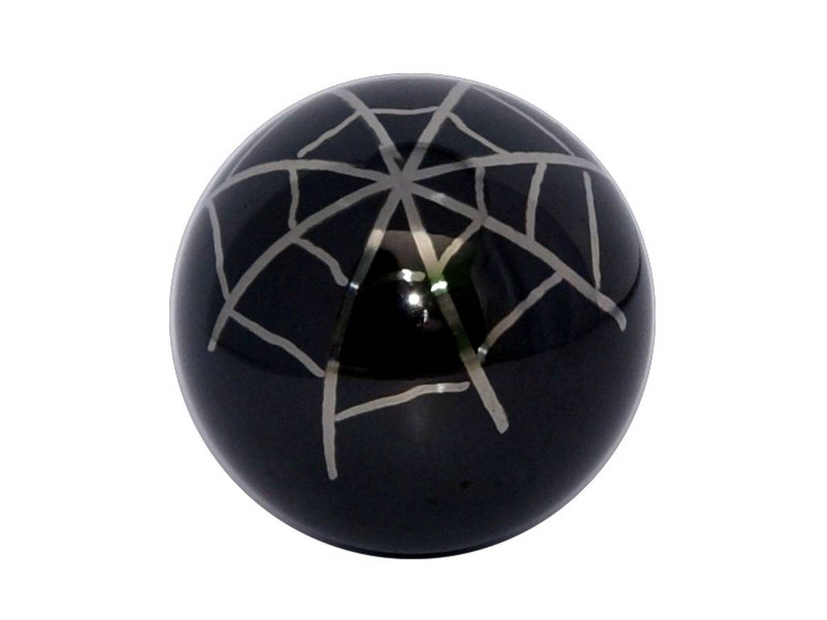 Flipperkugel 27mm "Spiderweb" - hochglanz, low magnetic