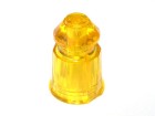 Star Post - yellow, faceted 1"