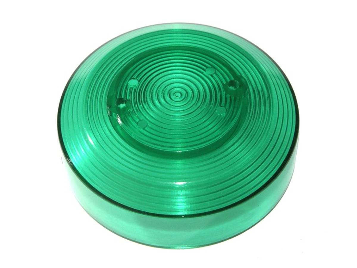 Pop Bumper cap Data East, wide - green transparent