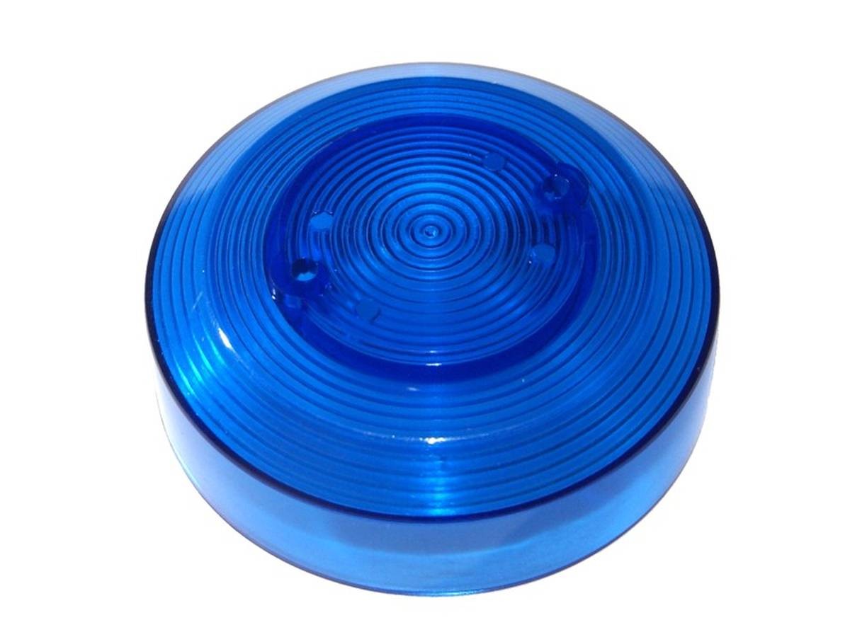 Pop Bumper cap Data East, wide - blue transparent