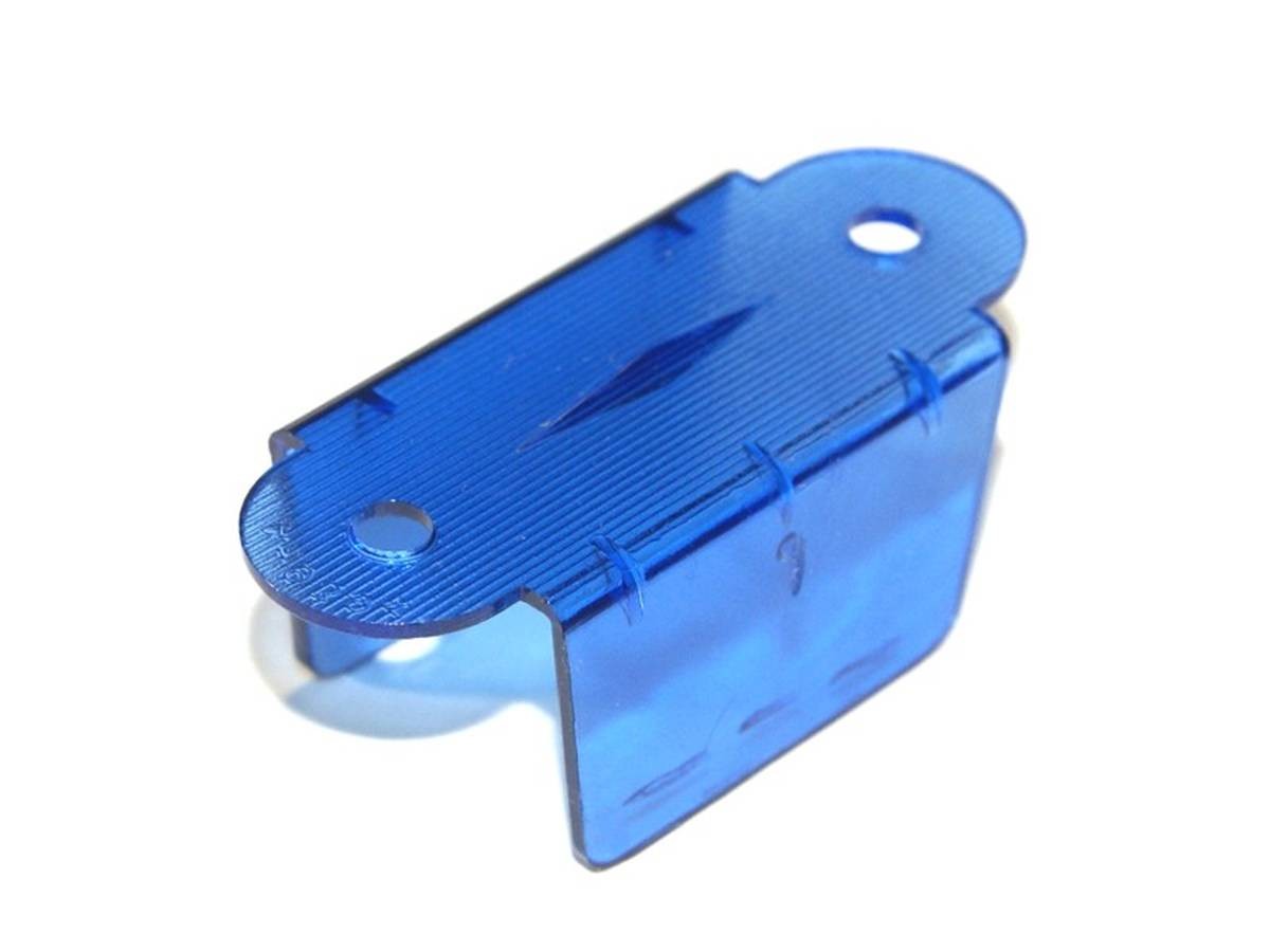 Lane Guide 1-1/2", blue transparent double sided (03-7034-10)