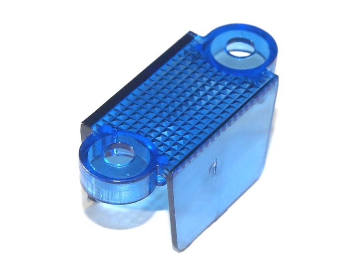 Durchlauf 1-3/4", blau transparent doppelseitig (03-8318-10)