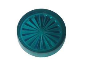 Insert 1" rund, teal transparent "Starburst"