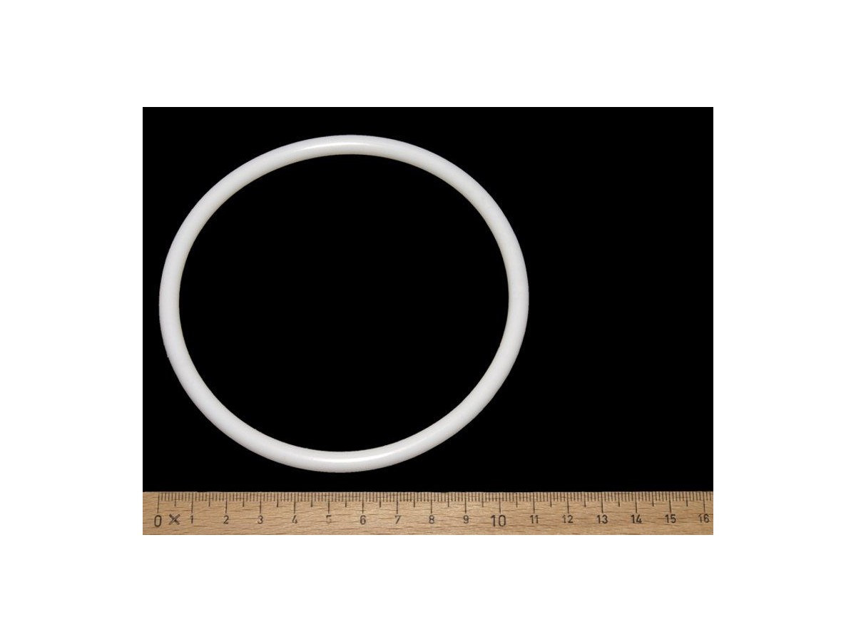 Gummi Ring 4" (100mm) - premium weiß