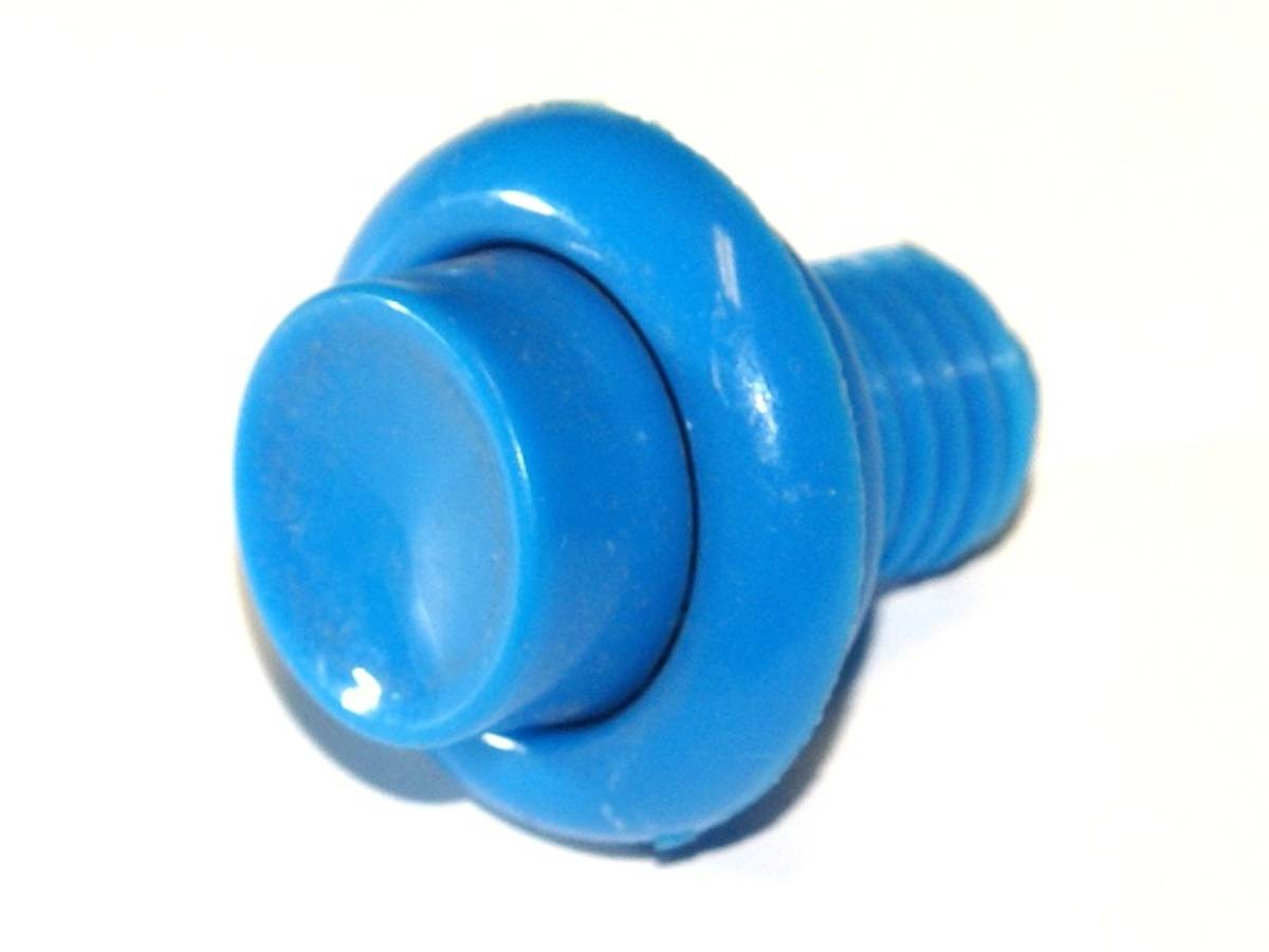 Pinball Pushbutton blue 1"