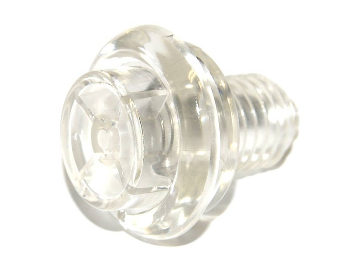 Pinball Pushbutton, transparent 1"